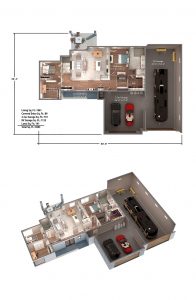 RV Model Home Small 3D Floorplans